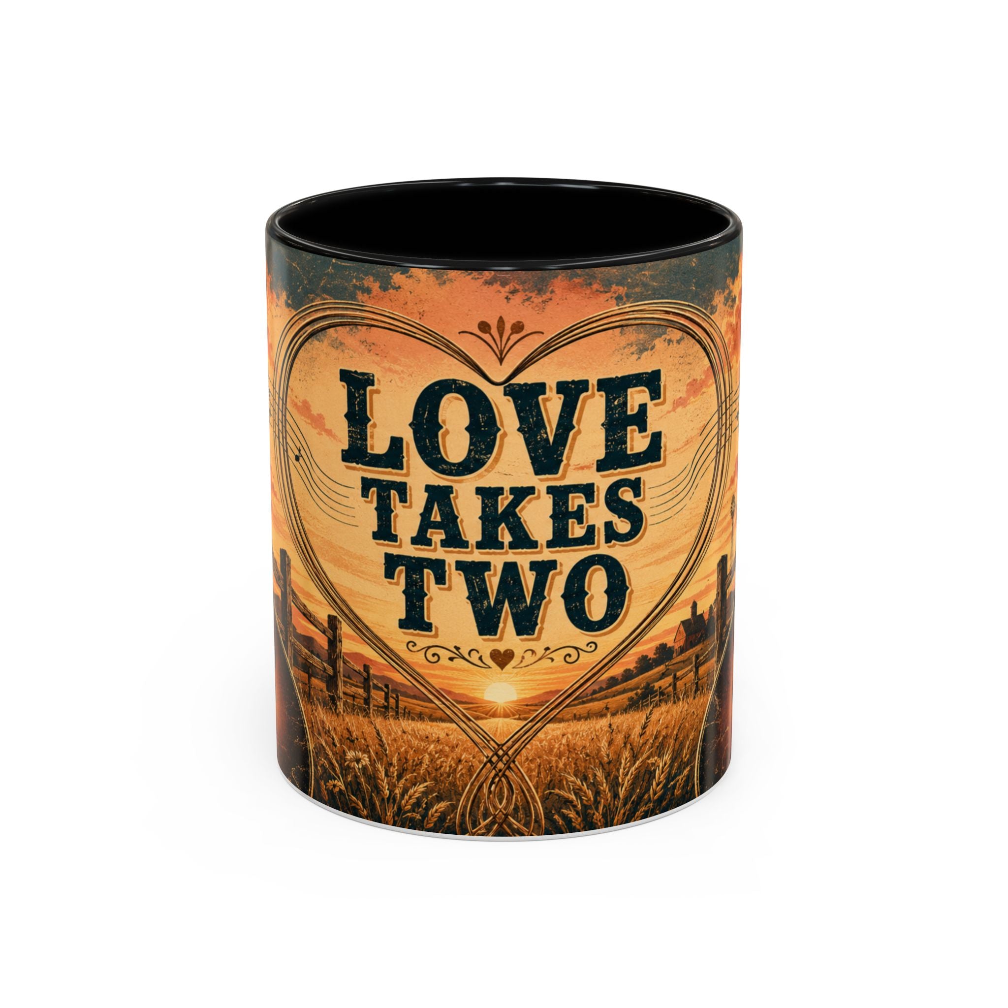 Love Takes Two Accent Coffee Mug Tea & Coffee Cup (11/15oz)