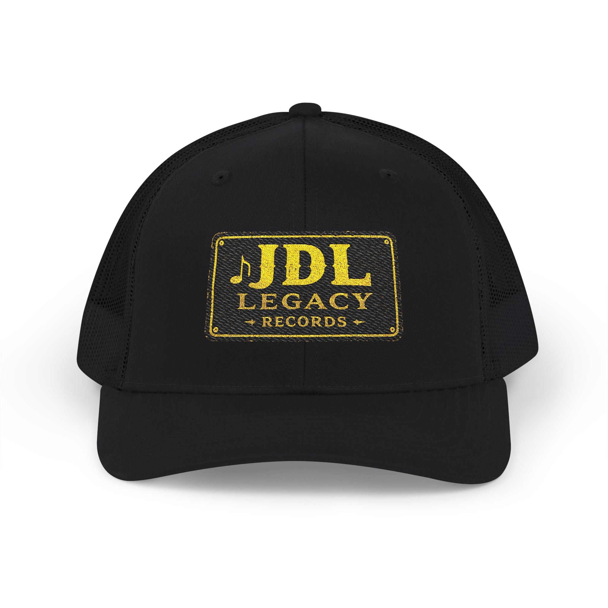 JDL Legacy Records Trucker Cap — Vintage Gold Logo Snapback