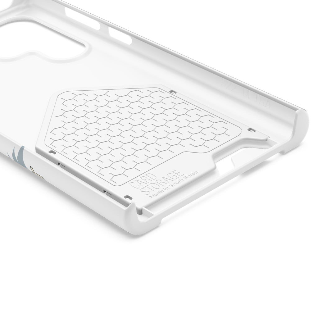 Christian Cross Phone Card Case — "Grace Holds Fast" RFID Cardholder Phone Case