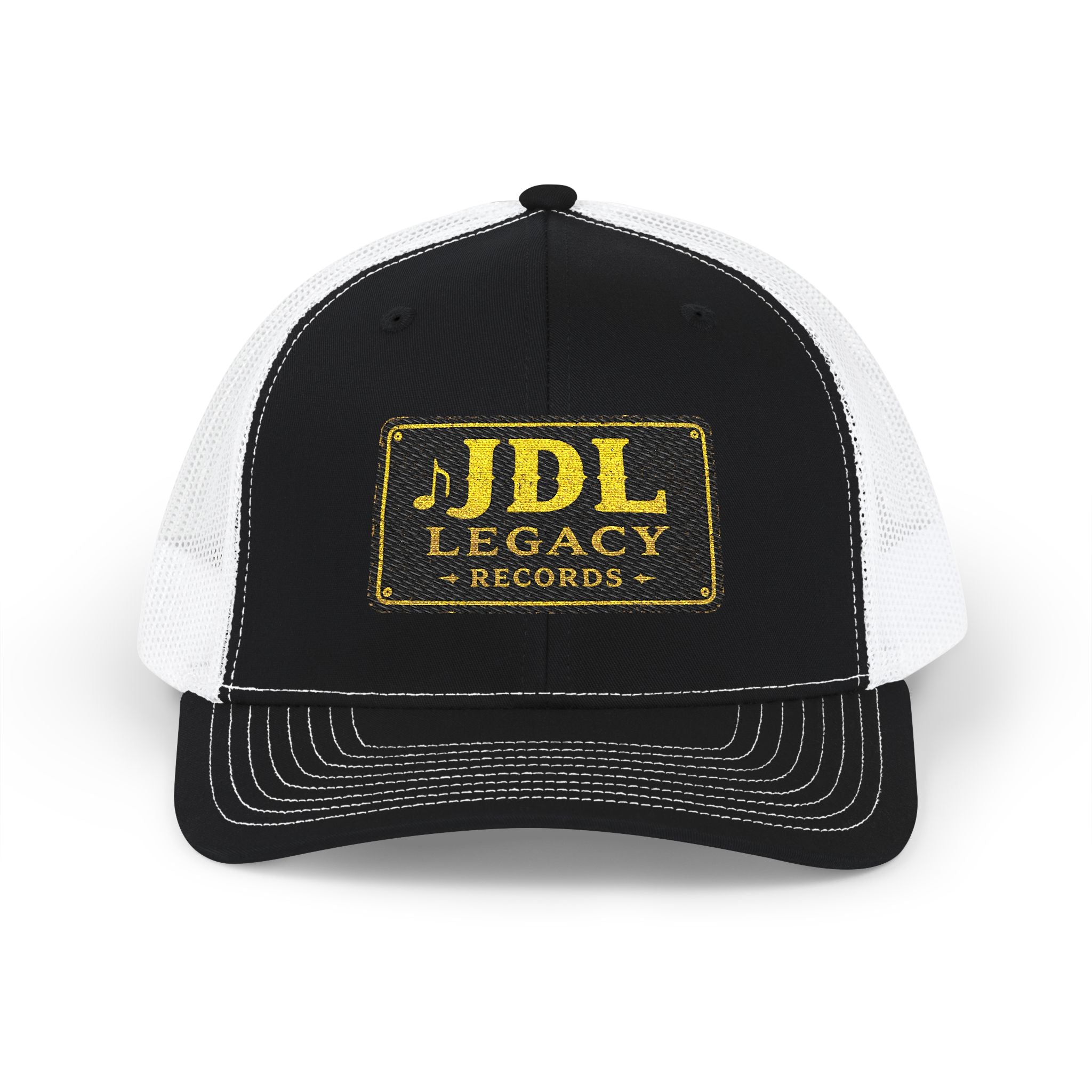 JDL Legacy Records Trucker Cap — Vintage Gold Logo Snapback