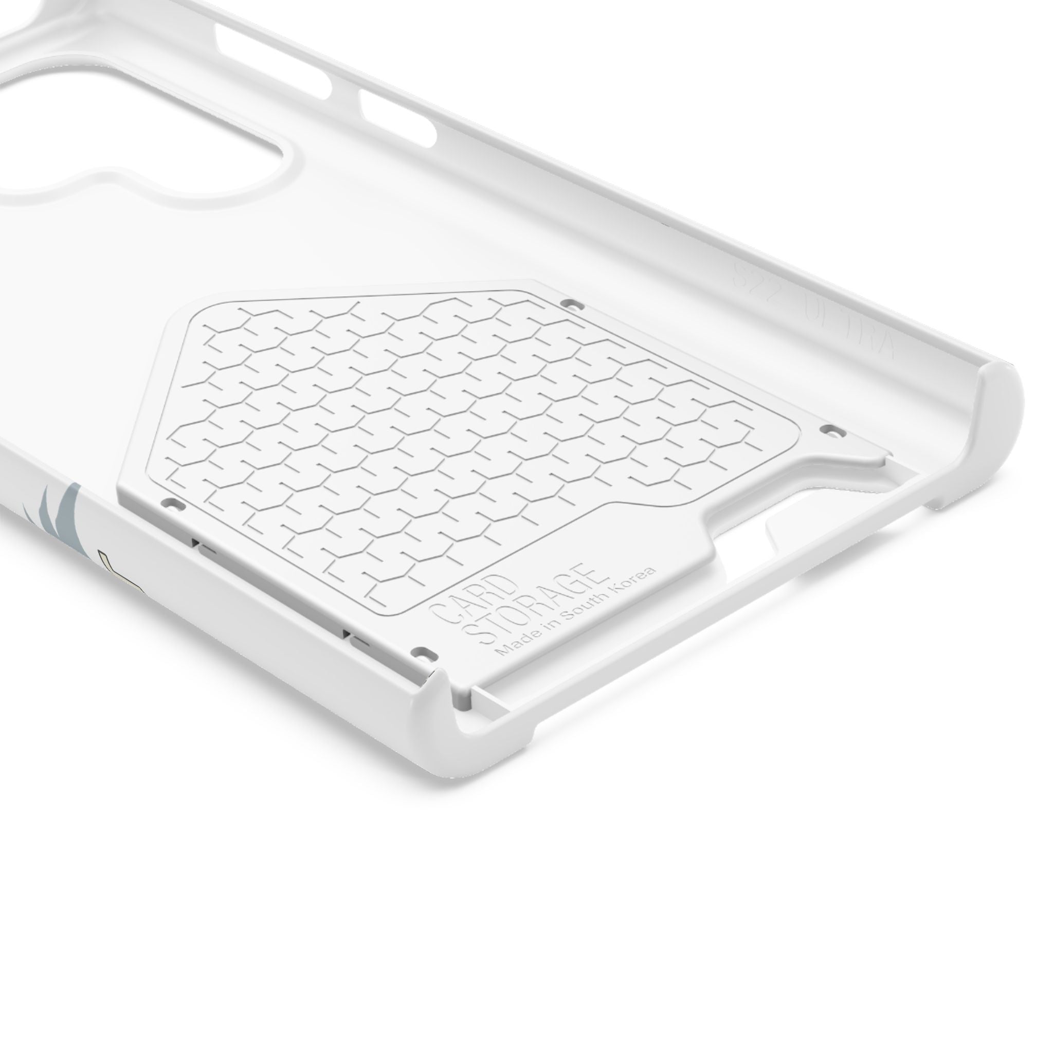 Christian Cross Phone Card Case — "Grace Holds Fast" RFID Cardholder Phone Case