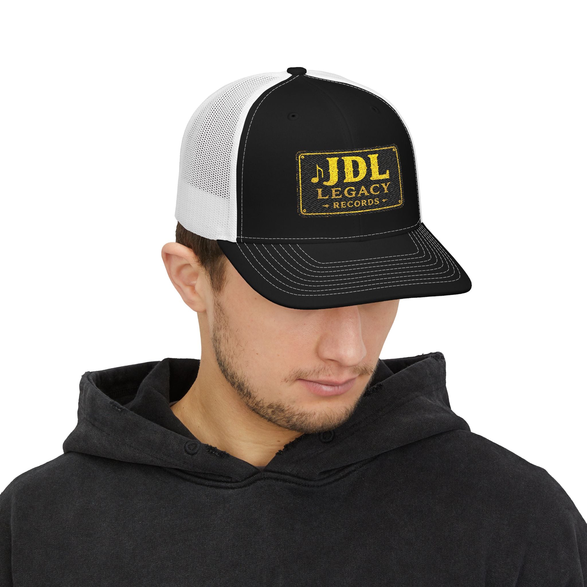 JDL Legacy Records Trucker Cap — Vintage Gold Logo Snapback