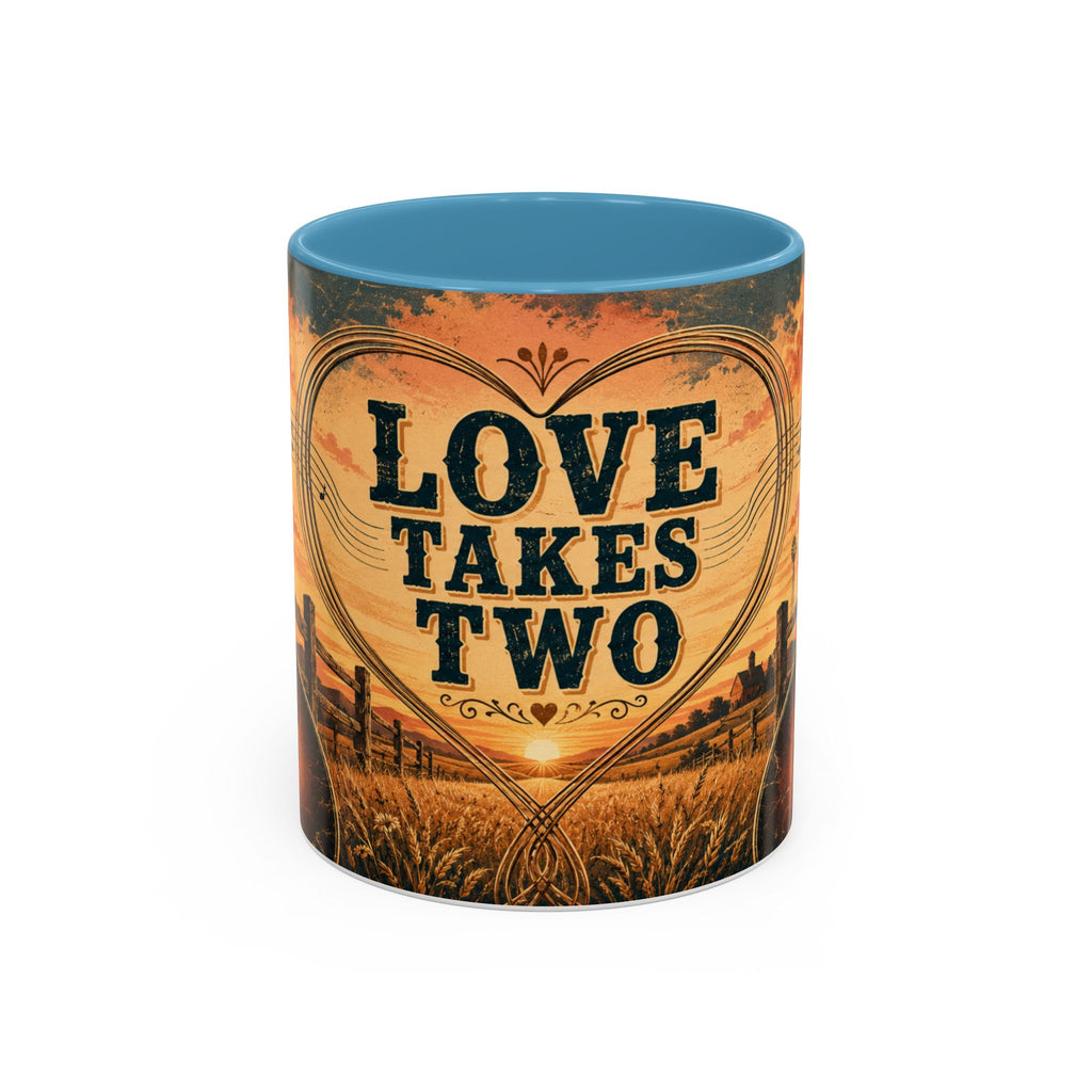 Love Takes Two Accent Coffee Mug Tea & Coffee Cup (11/15oz)