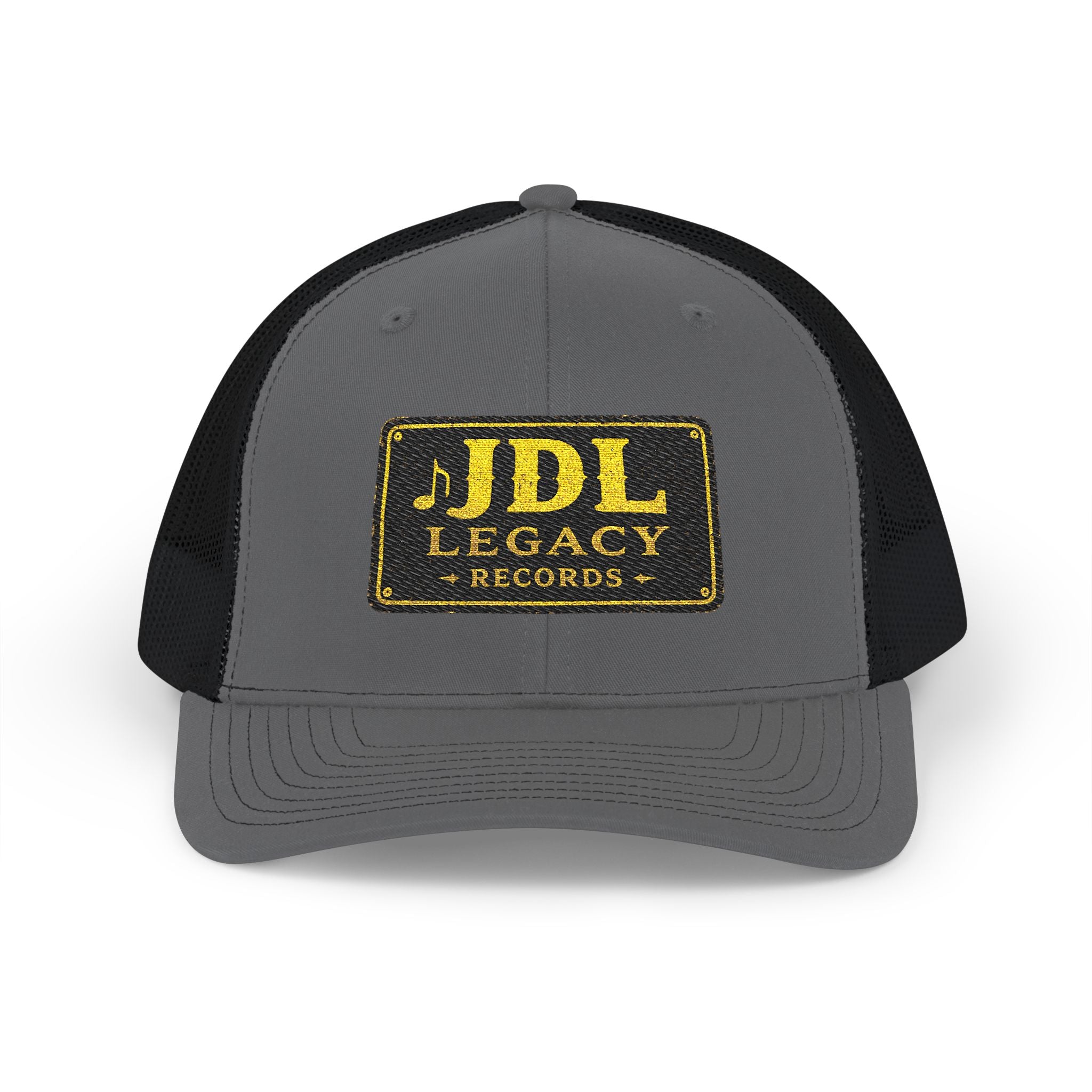 JDL Legacy Records Trucker Cap — Vintage Gold Logo Snapback