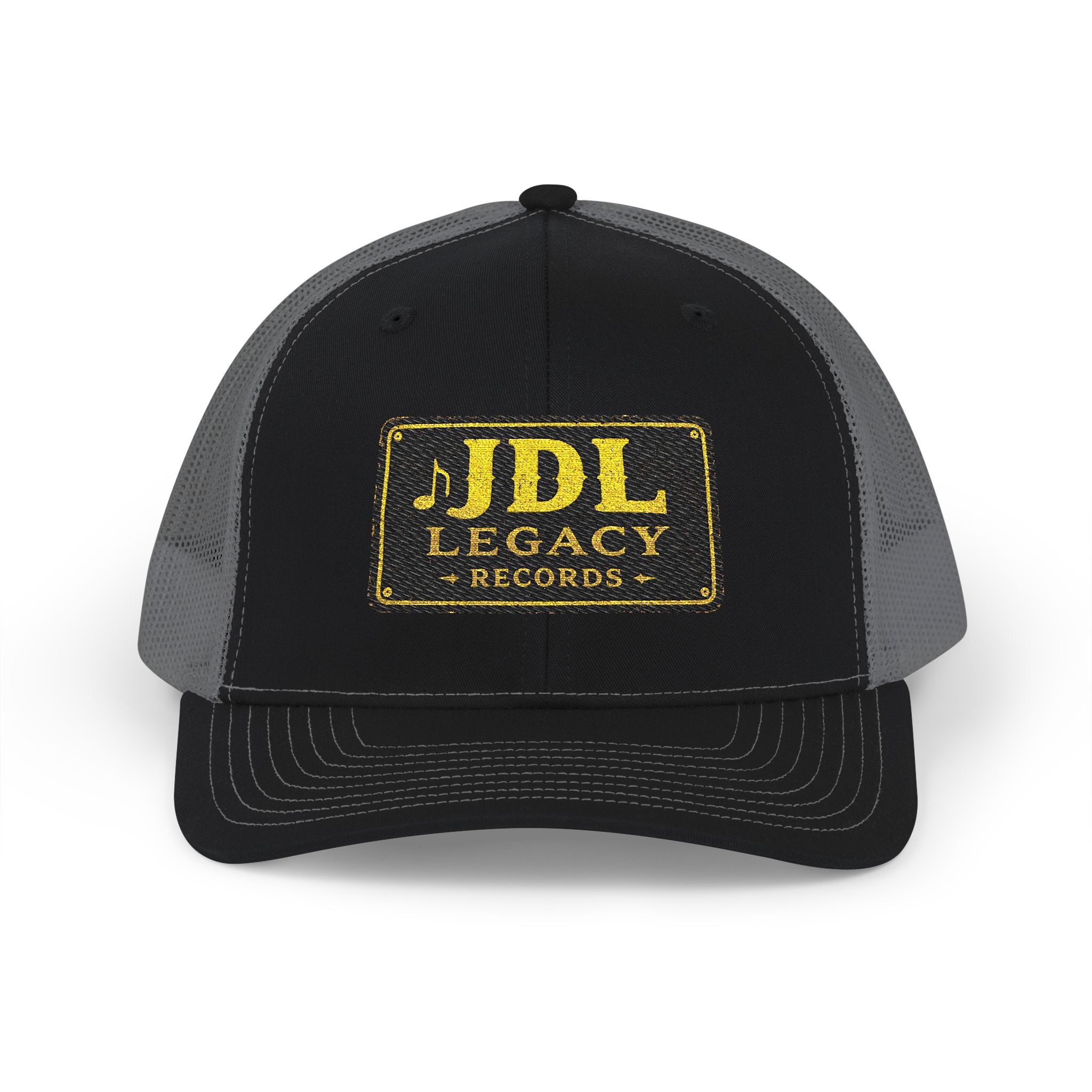 JDL Legacy Records Trucker Cap — Vintage Gold Logo Snapback
