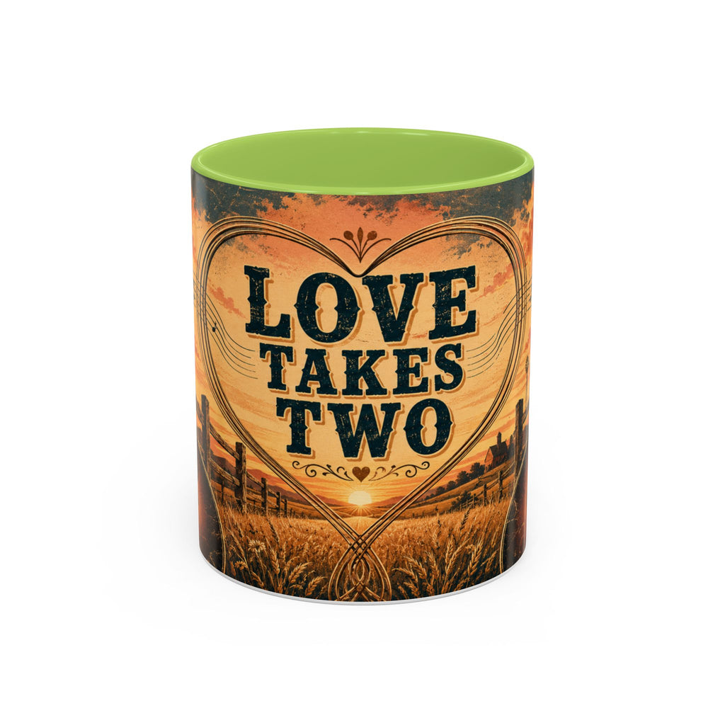 Love Takes Two Accent Coffee Mug Tea & Coffee Cup (11/15oz)