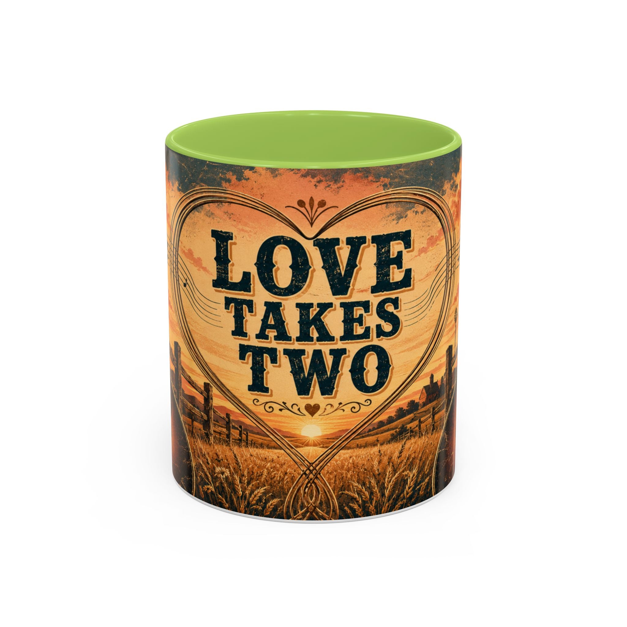Love Takes Two Accent Coffee Mug Tea & Coffee Cup (11/15oz)