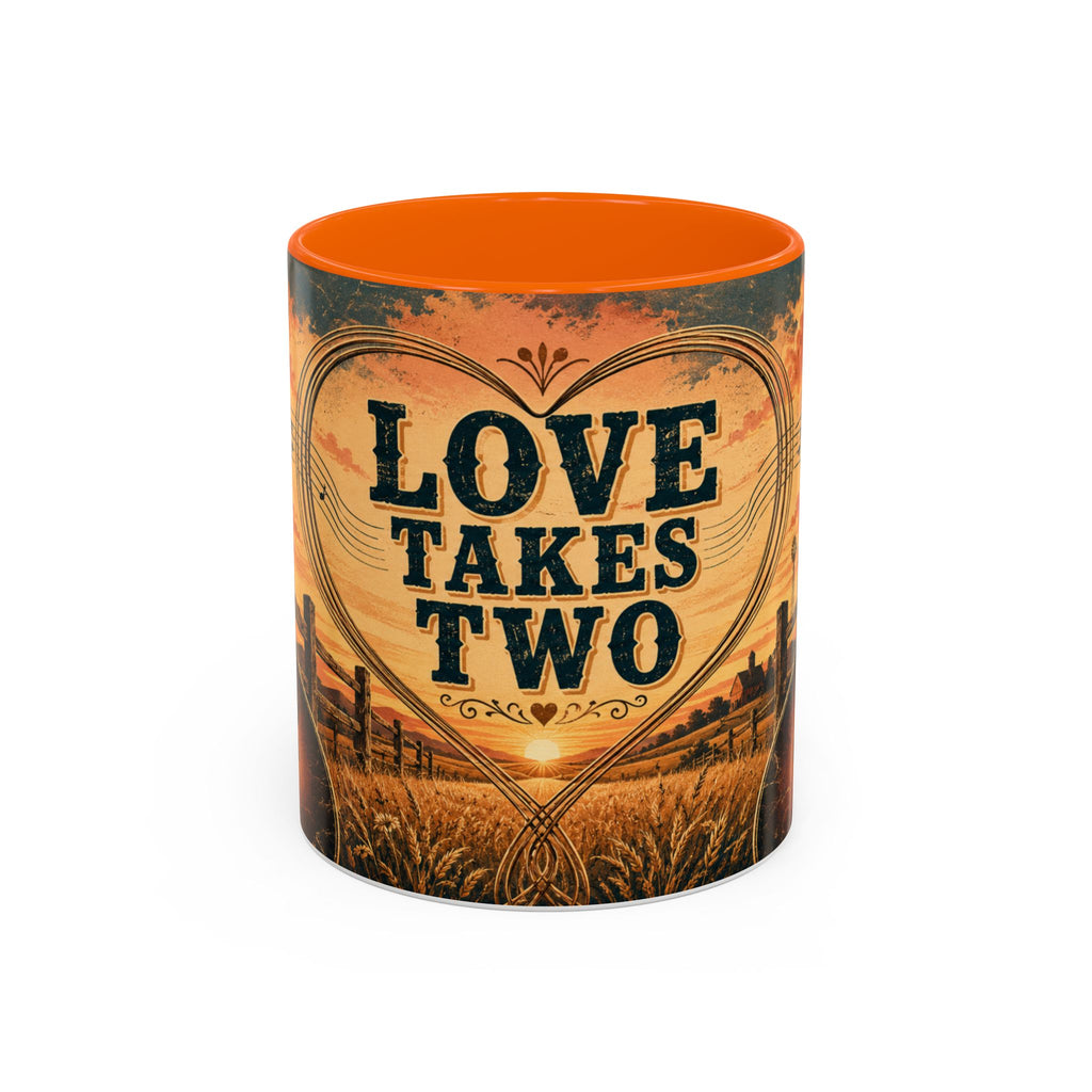 Love Takes Two Accent Coffee Mug Tea & Coffee Cup (11/15oz)