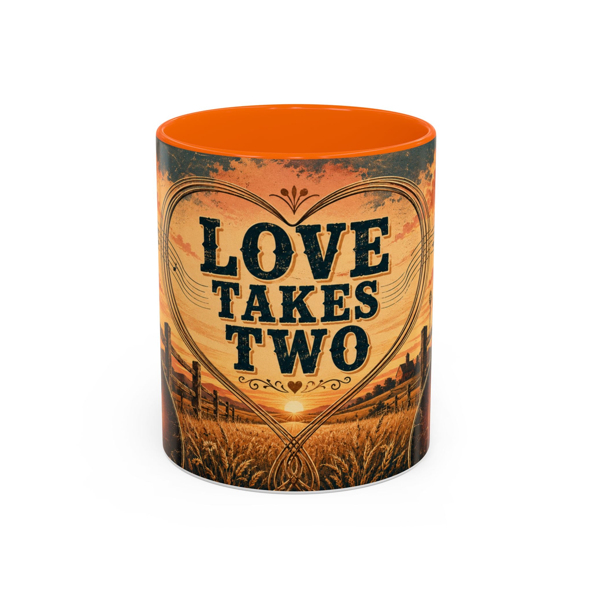 Love Takes Two Accent Coffee Mug Tea & Coffee Cup (11/15oz)