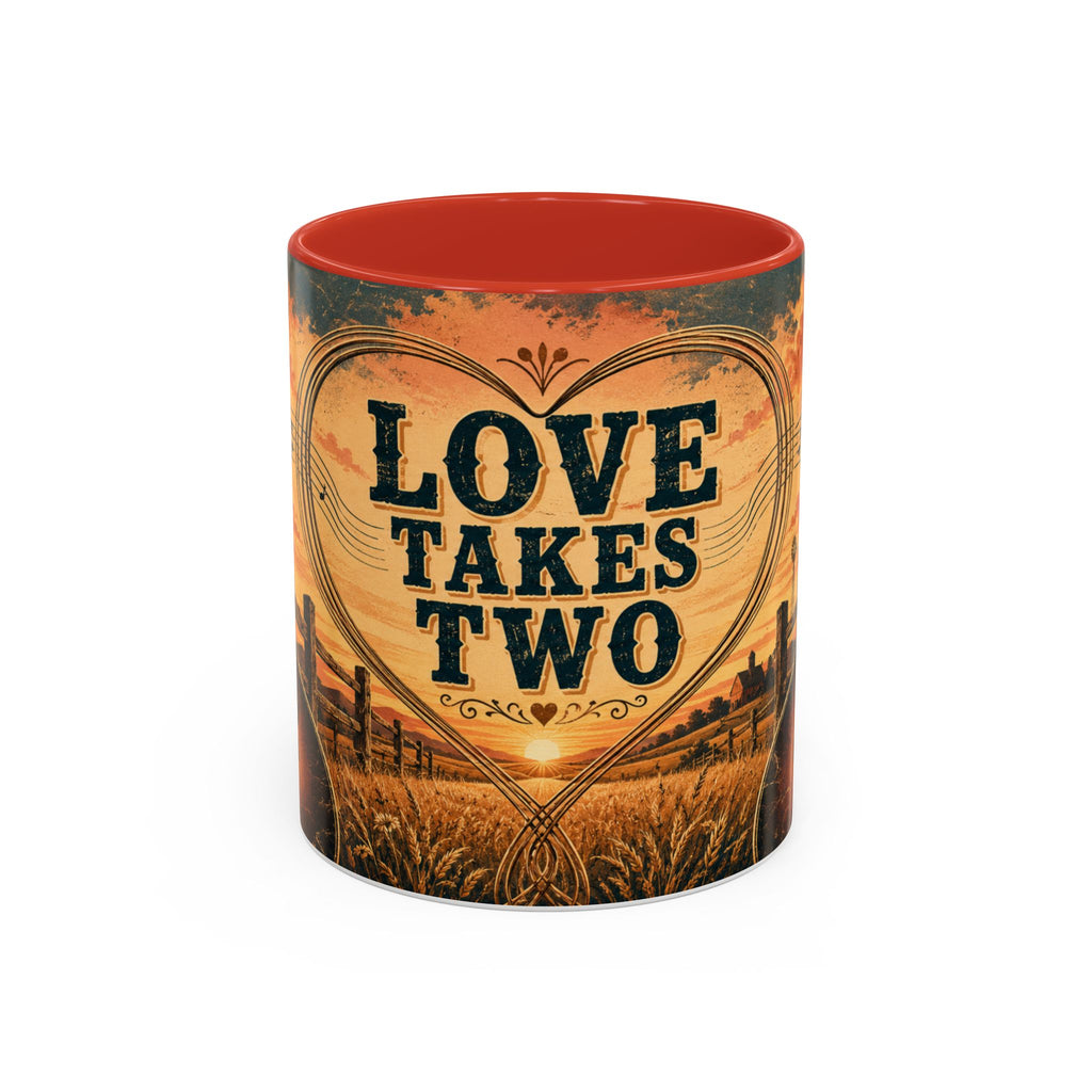 Love Takes Two Accent Coffee Mug Tea & Coffee Cup (11/15oz)