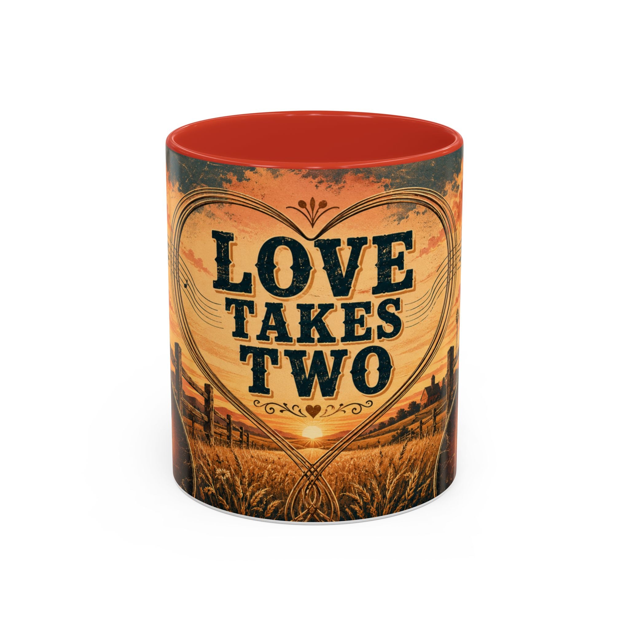 Love Takes Two Accent Coffee Mug Tea & Coffee Cup (11/15oz)