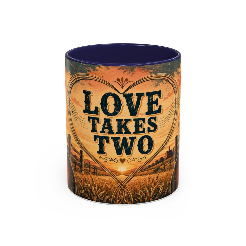 Love Takes Two Accent Coffee Mug Tea & Coffee Cup (11/15oz)