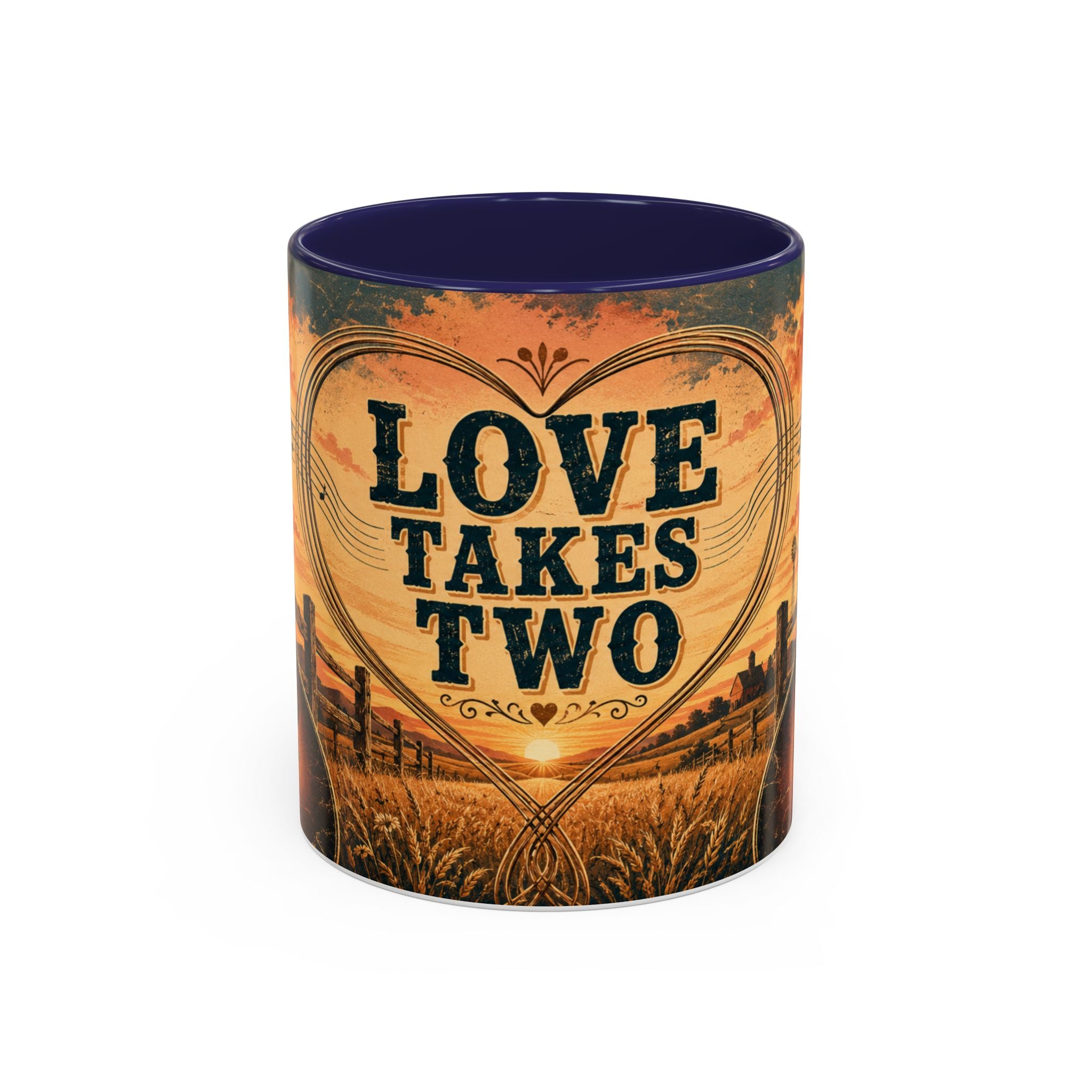 Love Takes Two Accent Coffee Mug Tea & Coffee Cup (11/15oz)