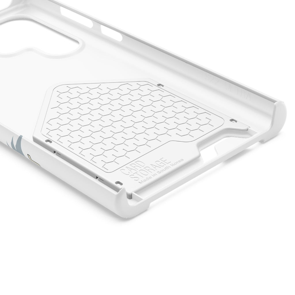Christian Cross Phone Card Case — "Grace Holds Fast" RFID Cardholder Phone Case