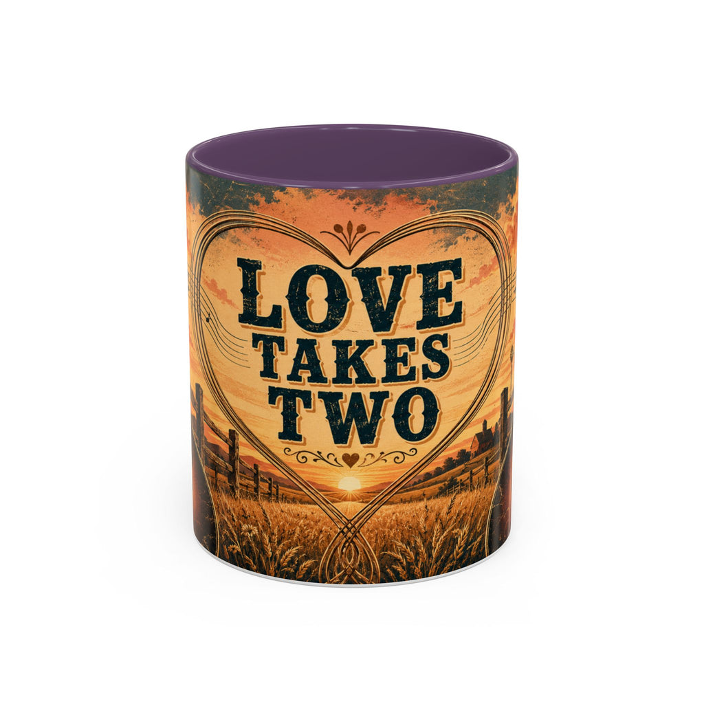 Love Takes Two Accent Coffee Mug Tea & Coffee Cup (11/15oz)
