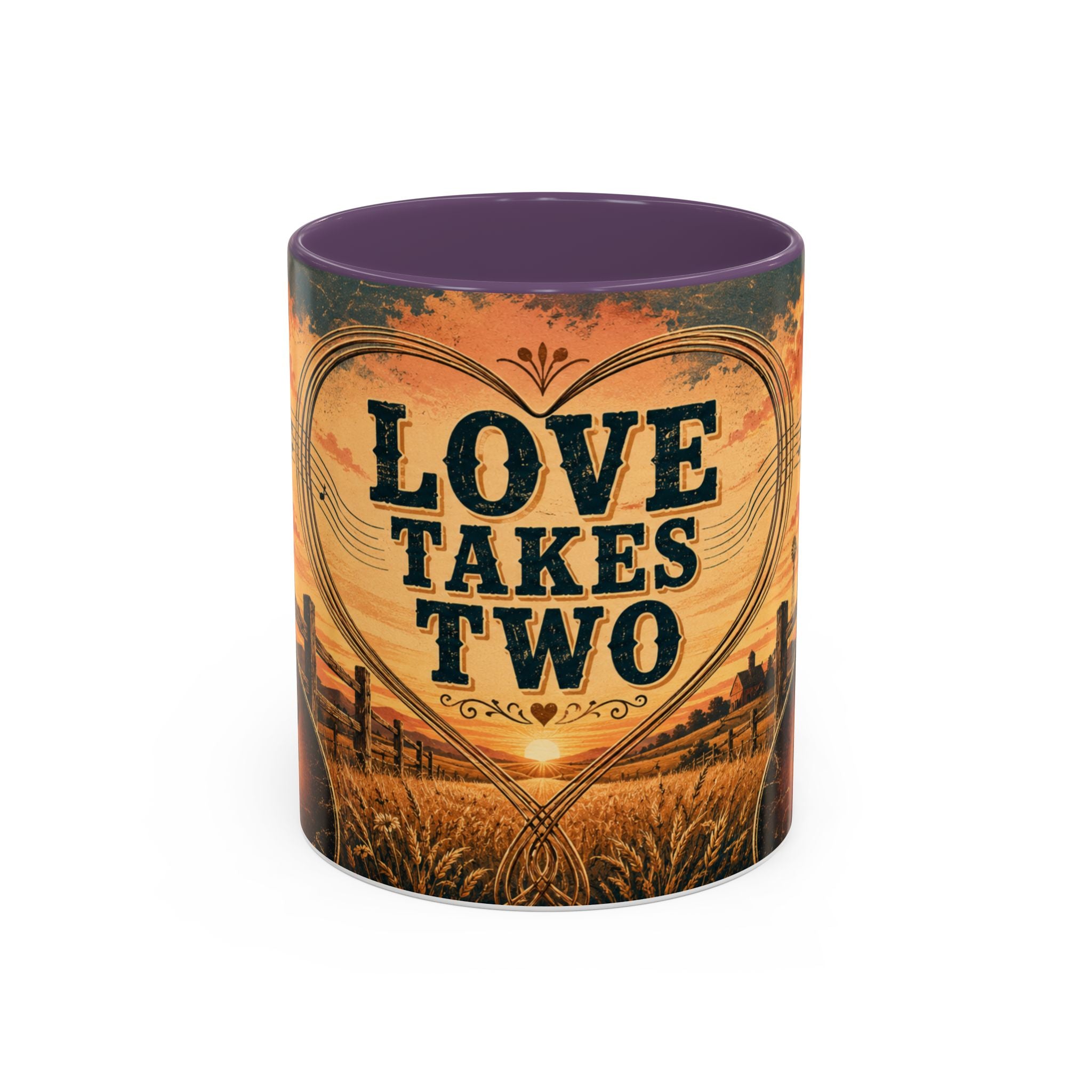 Love Takes Two Accent Coffee Mug Tea & Coffee Cup (11/15oz)