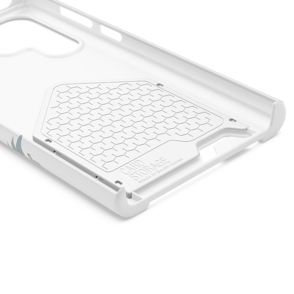 Christian Cross Phone Card Case — "Grace Holds Fast" RFID Cardholder Phone Case
