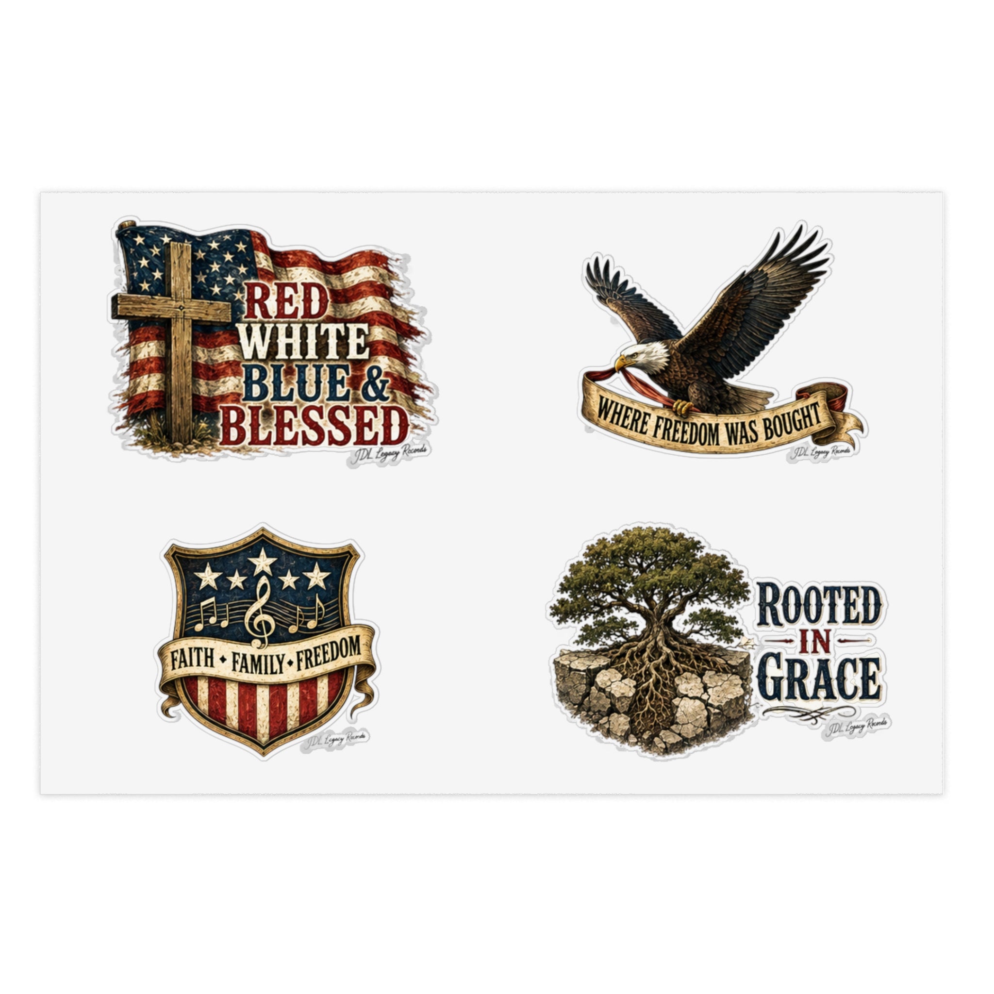 The JDL Legacy Music & Faith Sticker Pack