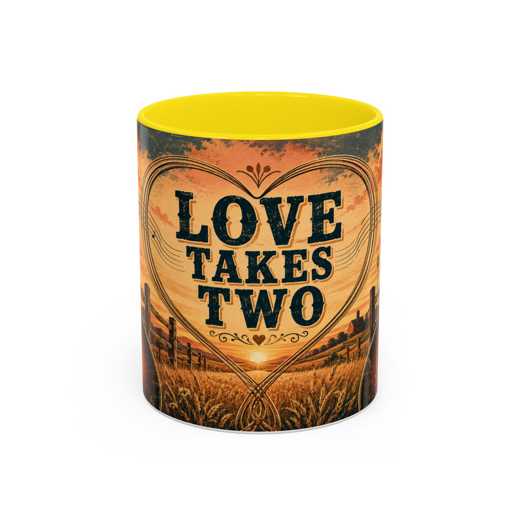 Love Takes Two Accent Coffee Mug Tea & Coffee Cup (11/15oz)