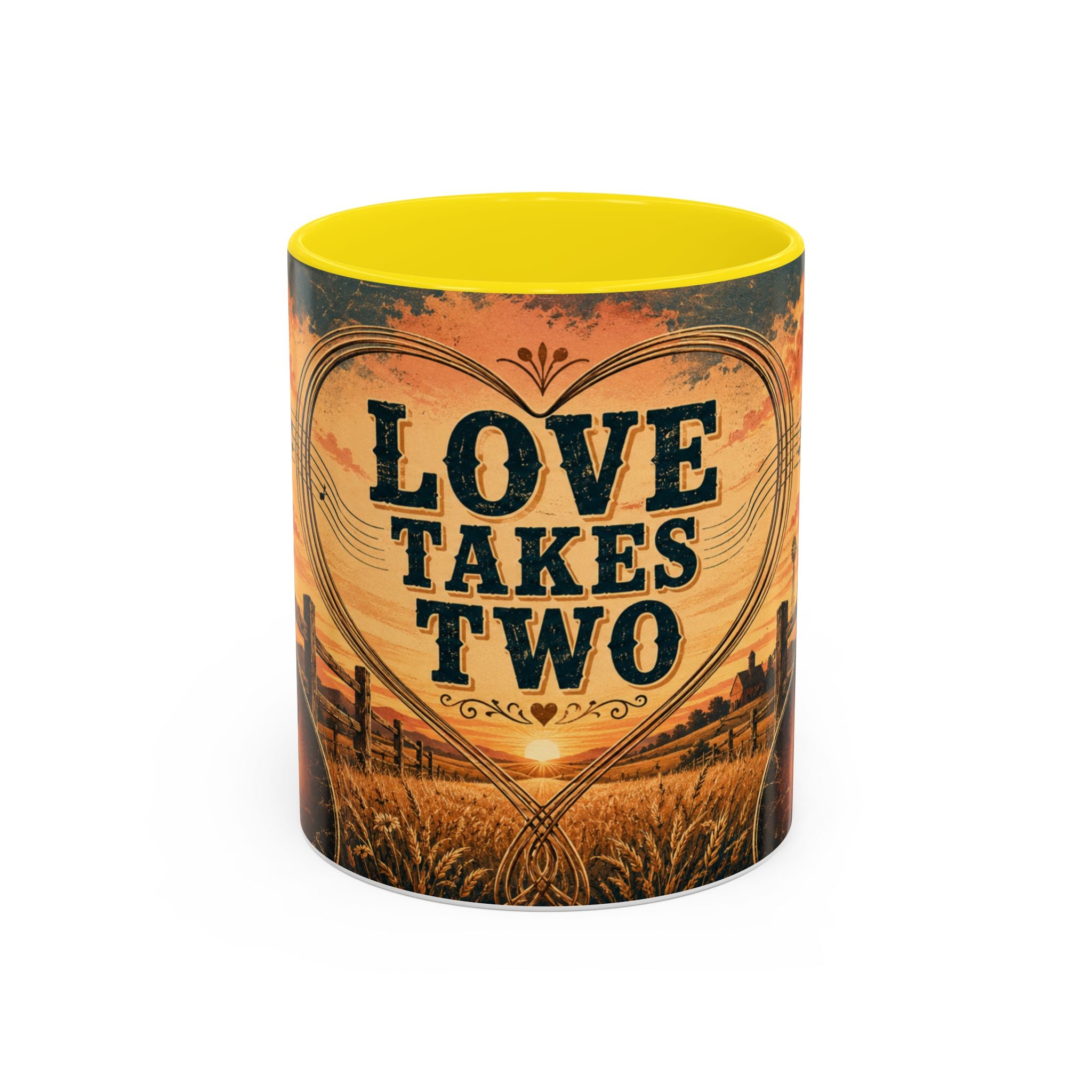 Love Takes Two Accent Coffee Mug Tea & Coffee Cup (11/15oz)