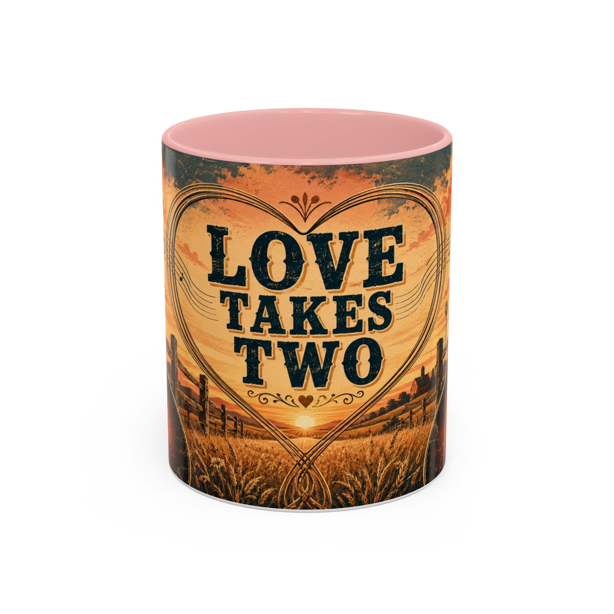 Love Takes Two Accent Coffee Mug Tea & Coffee Cup (11/15oz)